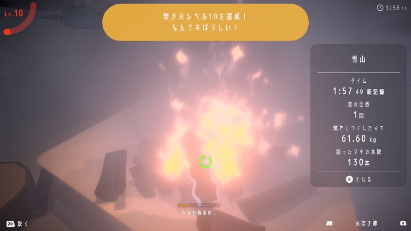 雪山レベル10到達画像