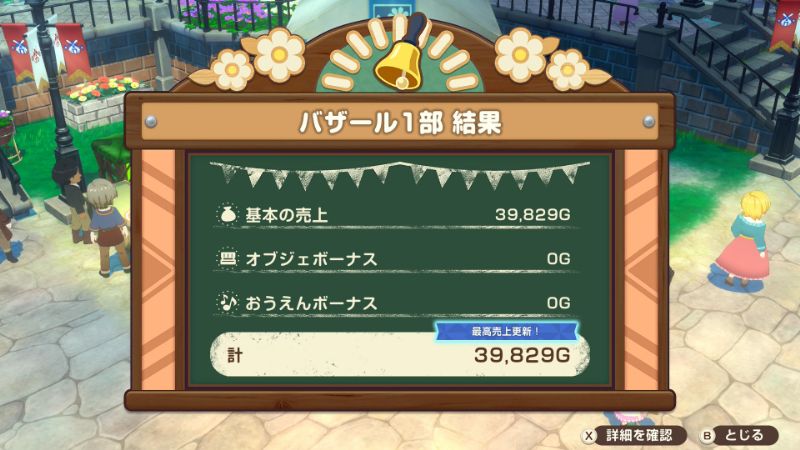 バザール1部結果
