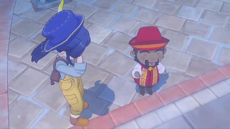 頭を悩ます主人公