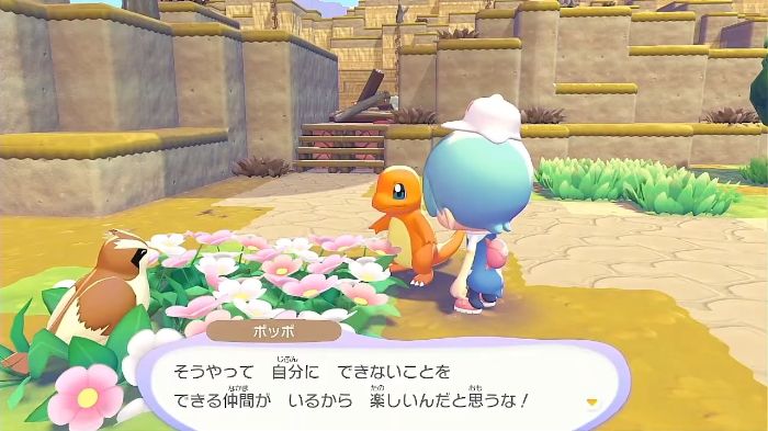 ポッポとヒトカゲ