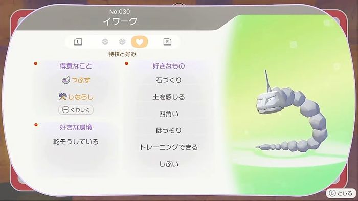 イワークの図鑑